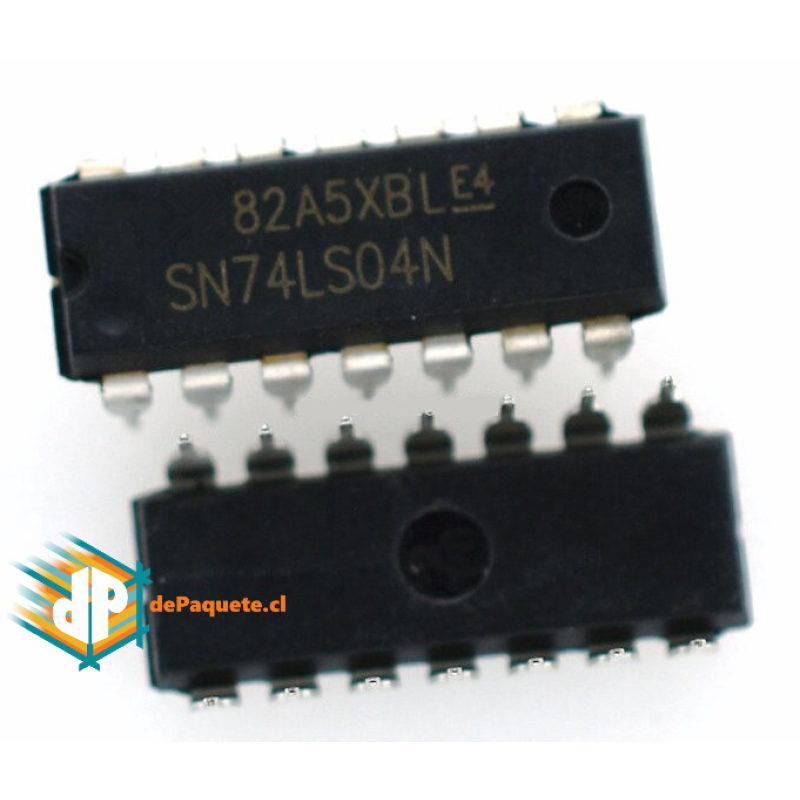 Compuerta Lógica NOT cuádruple 74LS04 DIP14 Compuerta Lógica NOT cuádruple 74LS04 DIP14